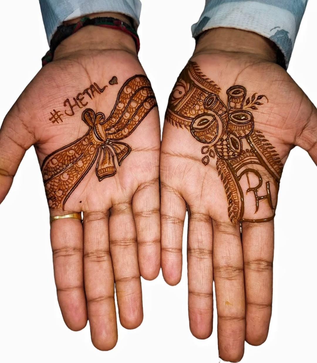 Minimalistic Groom Mehndi design